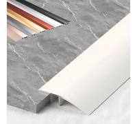 Barra de transición de aluminio for suelos, for umbrales, rampas, baldosas y laminados, con altura entre 1 y 3,5 cm (2 unidades)(Apricot Gray,10cm(W))