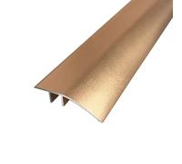 Barra de transición de aluminio para puerta, barra de suelo para puertas, rampa de umbral, tablones laminados, puente de altura entre 6 y 12 mm (oro, 0,9 m x 4,3 cm)