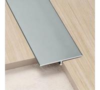 Barra de transición for suelos en T Separadores de suelos Perfil de borde Perfiles de aluminio for unir huecos, umbrales, baldosas(Gray2,40mm L2.7m/9ft)