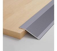 Barra de transición Listones de transición for suelos Robusta rampa de aluminio for sillas de ruedas Impermeable/antideslizante for moqueta laminada suelo baldosa(Gray,100mm-L90cm/3ft)