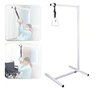 Barra de Trapecio para Cama Trapecio para Personas Mayores, montado en el Techo para Transferencia de Movilidad, Ayuda de Escalera de pie para Personas con discapacidad, de dominadas con Cor