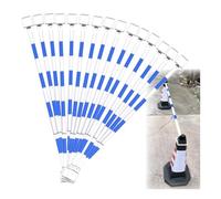 Barra de unión para conos de seguridad, Barra de tráfico telescópica Multicolor 4,1-6,56 pies Paquete 1-20 piezas Excluye conos carretera(Blue and White,15pcs)