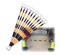 Barra de unión para conos de seguridad, Barra de tráfico telescópica Multicolor 4,1-6,56 pies Paquete 1-20 piezas Excluye conos carretera(Yellow and Black,10pcs)