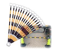 Barra de unión para conos de seguridad, Barra de tráfico telescópica Multicolor 4,1-6,56 pies Paquete 1-20 piezas Excluye conos carretera(Yellow and Black,15pcs)
