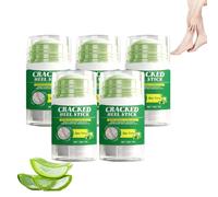 Barra de urea para el cuidado de los pies con aloe vera - Bálsamo en barra para pies con urea - bálsamo para talones secos y agrietados con ácido hialurónico, suavizante de Callos. (5 botellas)