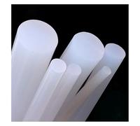 Barra De Varilla Goma Cordón Silicona Sólida Redonda Blanca, Tiras Sellado Ajuste Junta Tórica Resistente Al Agua A Altas Temperaturas 1-25mm(11mm (1Meter))