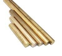 Barra de varilla redonda de cobre macizo, varillas de barra circular de latón, varillas de alambre for fundición, forja, paquete de 5, 500mm, 1,0-2,2mm(1.0mm)