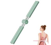 Barra de yoga, corrector de postura, entrenamiento de fitness, estiramiento, yoga, culturismo, universal, entrenamiento de cuerpo completo, adecuado para casa y gimnasio (verde)