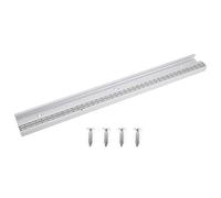 Barra deslizante de inglete de aleación de aluminio con perfil en T, guía de inglete con ranura en T para carpintería con escala de precisión, deslizamiento ligero y (deslizamiento para barras con