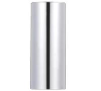 Barra deslizante de metal para guitarra eléctrica, de acero inoxidable con tono brillante para jazz, rock, blues y country, accesorios chapados en plata de 2.4 pulgadas