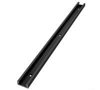 Barra deslizante en T de aleación de aluminio negro para carpintería, barra de inglete de 30 mm con ranura en T para valla de sierra de mesa y plantillas de banco de trabajo, longitud opcional de 300