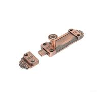 Barra deslizante manual de aleación de zinc para puerta diseñada para asegurar puertas internas, unidades de almacenamiento, armarios y otras estructuras de madera (cobre)
