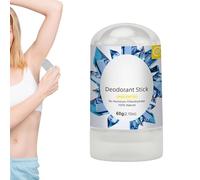 Barra desodorante Crystal - Protector contra el sudor de piedra mineral pura Sin químicos Protección duradera 152 g Diseño sólido | Neutralizador de olores corporales Solución de Adul