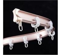 Barra divisora de habitación de aleación de aluminio flexible para clínicas y campistas, 2,5 m, color oro rosa