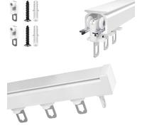 Barra divisora deslizante 2 en 1 - 2,30 m ajustable para techo y pared, fácil instalación, decoración moderna del hogar, ideal para separación de espacios y soluciones de privacidad