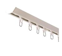 Barra divisoria de cortina en forma de V de fácil instalación con rodillos y ganchos, ideal para caravanas y camping, divisor de habitación versátil para privacidad y gestión del espacio