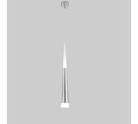 Barra Dorada, Techo Tubo Largo LED, Colgante suspensión acrílica Negra Moderna, lámpara vestíbulo cromada Lineal para Escalera, mesita de Noche, Dormitorio (Plata, luz Blanca)