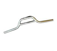 Barra elevadora de acero para manubrio de 25,4 mm x 520 mm, repuesto plateado para bicicleta de montaña y ciclismo Fixie