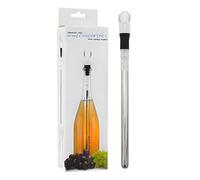 Barra enfriadora de vino, barra enfriadora de vino sin hielo, enfriador de vino de acero inoxidable con tapón de vino y vertedor, varilla de enfriamiento rápido, mantiene el vino fresco sin hielo