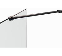 Barra estabilizadora/barandilla para paredes e tetos de ducha de vidrio y estabilizador de walk in. Espesor de vidrio hasta 10mm - varios tamaños (Barra estabilizadora de esquina 25BM)