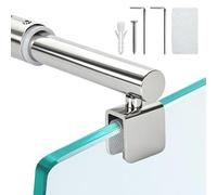 Barra Estabilizadora Fija Telescópica Ajustable 70-130cm,Acero Inoxidable 304 Utilizada para Mampara de Ducha,Pared de Cristal,Grosor del Cristal 8mm-12mm