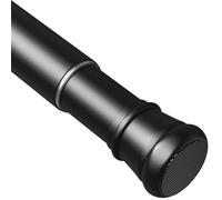 Barra Extensible Cortina Barra Extensible Cortina Barra Cortinas Extensible Barra Ducha Sin Taladros Ni Tornillos Para Cortinas Para Estanterías Ventanas De Cocina Negro 133-200Cm