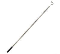 Barra extensible para colgar ropa de 35 y 51 pulgadas hecha de acero inoxidable resistente a la corrosión, barra de techo ajustable para llegar a lugares altos en el hogar o espacios al aire libre
