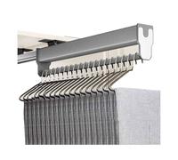 Barra Extraíble For Armario,Perchero Extraíble con Espejo For Pantalones,riel De Almacenamiento For Pantalones,riel Silencioso De Tres Secciones For Dormitorio(Color-1,345mm/13.58in)