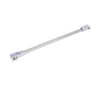 Barra fija para mampara de ducha Abrazadera De Vidrio Ajustable For Puerta Ducha 8-10 Mm, Soporte Barra Fijación For Mampara Pared A , Prevención Balanceo(40CM Sliver)