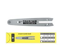 Barra Guía Cadena para Motosierra 6 Pulgadas 18,6cm, Repuesto Universal para Mini Motosierra Eléctrica Manual 24V-48V, Accesorio para Podar Jardín y Corte de Madera