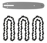 Barra guía de 10 pulgadas (26 cm) con 3 cadenas de 40 eslabones para motosierras de 25 cm3