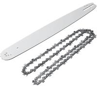 Barra guía de motosierra de 18 pulgadas, cadena de sierra de corte de madera, 3/8 pulgadas, 68DL, 68 eslabones de conductor, compatible con HUSQVAR 61 66 268 272 362 365 372