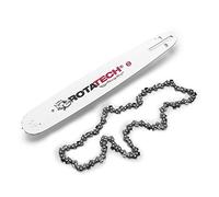 Barra guía de motosierra Rotatech de 15 pulgadas y cadena de sierra para Husqvarna 133, 136, 137, 140, 141, 142, 154, 234, 235, 238, 240, 242, 246, 254, 257, 261, 340, 345 y 346 y 3440 ES
