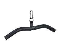 Barra hacia abajo para la máquina de cable de polea, accesorio de barra LAT de un solo dijlo con manija de goma, accesorios desplegables de formación de músculos corporales para Gympull Down Down