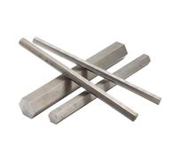 Barra hexagonal de acero inoxidable 304, eje hexagonal métrico lineal, longitud del lado opuesto de 5 mm a 22 mm, longitud de 500 mm(13mm 1pcs)