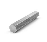 Barra hexagonal de acero inoxidable 304, varilla sólida, cepillado sin pulir, longitud del lado opuesto: 17 mm-32 mm, 500(18mm*500mm)