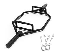 Barra hexagonal olímpica Trap Bar Barra olímpica Hex Bar compatible con discos Ø50 mm Barra hexagonal para elevación de hombros y desprendimientos de suelo