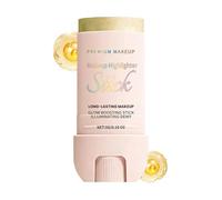 Barra iluminadora facial, 0.18 oz de esmalte de maquillaje, resaltador de 1.1 x 1.1 x 3.15 pulgadas con fórmula no grasa, barra de maquillaje brillante, herramienta ética con aplicación, pro