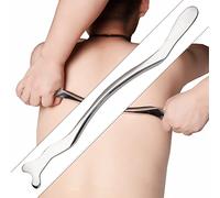 Barra larga Gua Sha de acero inoxidable, herramienta de raspado de metal Guasha, palo rascador muscular para tejidos profundos/fascia/cara/cicatriz, herramienta IASTM para plano corporal, herramientas