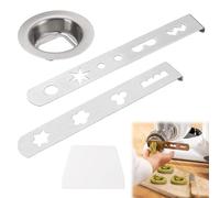 Barra Largo Alargado Fabricante Galleta Accesorio para Picadora de Carne，Molde para Horno de Repostería para Carne Picadora,Galletas