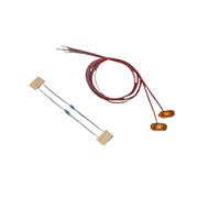 Barra Luz Coche RC Para Tamiya Para Scania 770s 56368 Para Volvo Para Actros Para Man 1/14 2 Piezas 3v Luz Posición Lámpara Advertencia Ancho Camión RC Volquete Coche(Yellow)