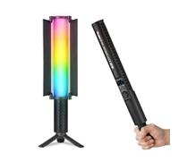 Barra Luz Fotografia, Rollei Lumis Glow 20 W RGB Tubo de Led Video Portátil con Colores Completos 360° 1800~9000 K y 20 Efectos Light Painting Stick, Barra-Luz-Fotografia-Tubo-Stick