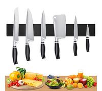Barra Magnética para Cuchillos,Soporte Magnético Cuchillos,40 cm I Montaje en Pared sin Taladro con Banda Adhesiva 3M VHB I Barra Magnética Porta Cuchillos de Cocina