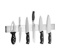 Barra Magnética soporte para Cuchillos Cocina | Soporte de herramientas taller | 30cm | Soporte Magnético para Cuchillos con Autoadhesivo | Sin tornillos | Acero Inoxidable Cuchillero magnético