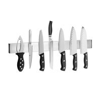 Barra Magnética soporte para Cuchillos Cocina | Soporte de herramientas taller | 40cm | Soporte Magnético para Cuchillos con Autoadhesivo | Sin tornillos | Acero Inoxidable Cuchillero magnético