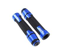 Barra Manillar Extremos Tapón CNC Street & Racing Moto Racing Grips Mango De Motocicleta Y Extremos Empuñadura De Manillar para Aprilia RS125 RS 125 para Aprilia RS50 RS250 1996-2022(Azul)
