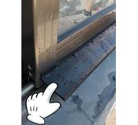 Barra meteorológica autoadhesiva para ventanas, Burletes autoadhesivos de goma for ventanas, puertas y coches, color negro, 100-500 cm(100cm/39.4in)