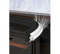 Barra meteorológica autoadhesiva para ventanas, Burletes autoadhesivos for puertas y ventanas, multicolor, de 4 a 20 m(Natural,20m/65.6ft)