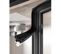 Barra meteorológica autoadhesiva para ventanas, Burletes autoadhesivos for puertas y ventanas, multicolor, varios tamaños(Black,20m/65.6ft)