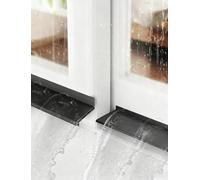 Barra meteorológica autoadhesiva para ventanas, Junta autoadhesiva de ángulo 135 grados for ventanas vehículos, color negro, varios tamaños(500cm/16.4ft)